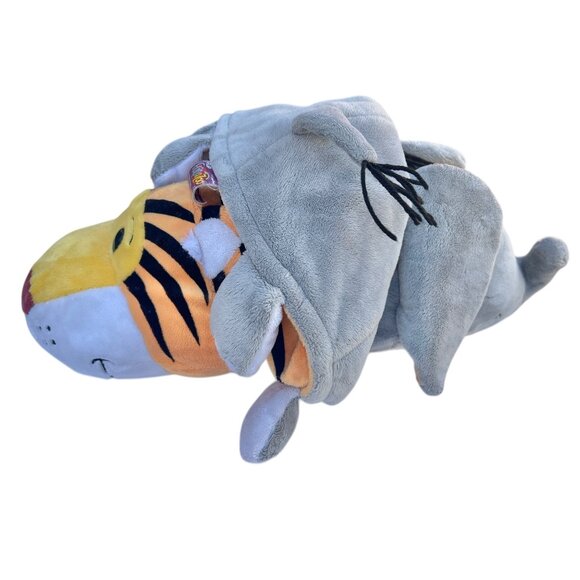 Flipazoo Plush Tiger To Elephant 2-In-1 Toy By Jay Play 17" Soft & Cuddly Kids - Picture 1 of 11